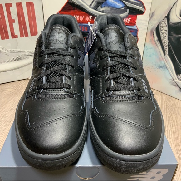 New Balance 550 Triple Black BB550BBB Sizes 10.5 Available Brand New - Picture 4 of 11